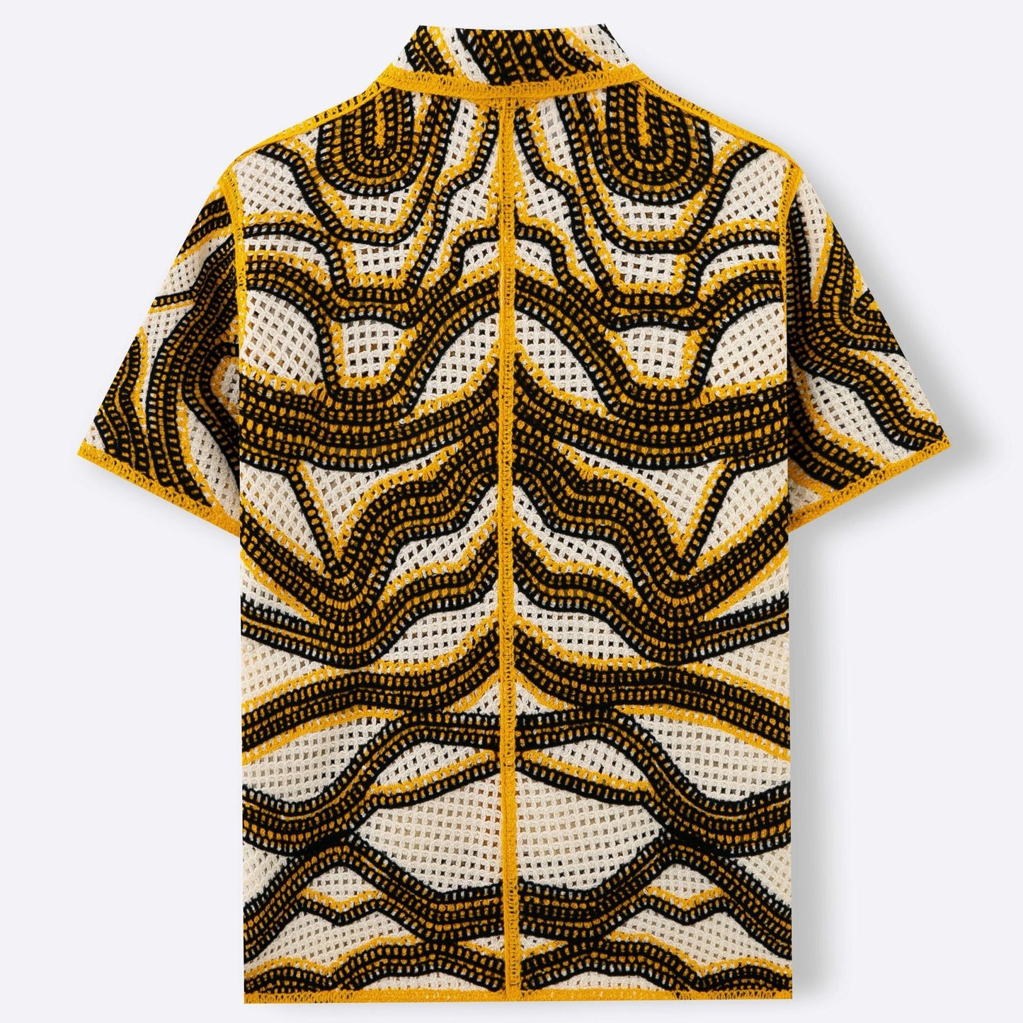 Camisa hombre crochet bordado estilo retro - Malik
