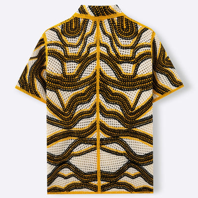 Camisa hombre crochet bordado estilo retro - Malik