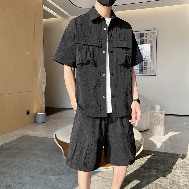 Conjunto verano para hombre bolsillos utilitarios estilo relajado - Kenji
