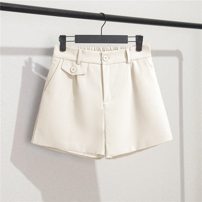 Shorts de mujer con cintura elástica y detalle de botones - Clara