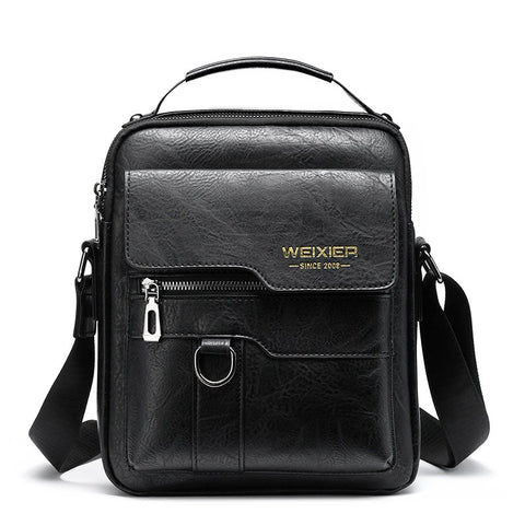 Bandolera para hombre de piel sintética estilo ejecutivo vertical - Laurent