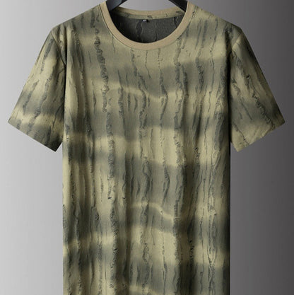 Camiseta estampada efecto desgastado para hombre - Gaspard