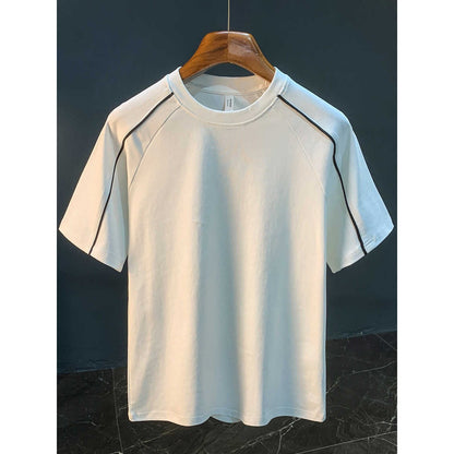 Camiseta hombre algodón costuras decorativas estilo casual - David