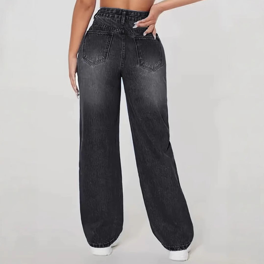 Jeans rectos rotos mujer – Mailyn