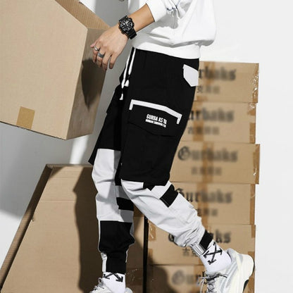 Pantalones cargo para hombre diseño bicolor estilo jogger - Heiko