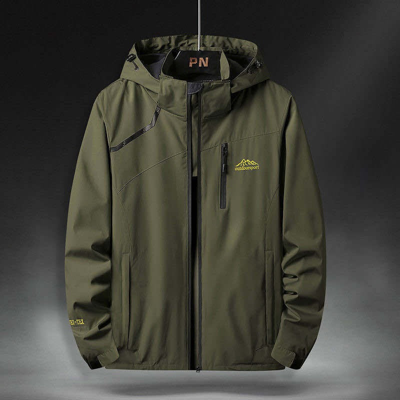 Chaqueta impermeable hombre con capucha estilo outdoor - Florian