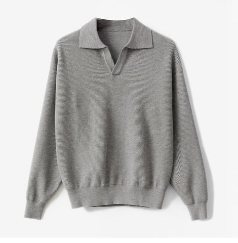 Suéter polo de punto para hombre - Mervik