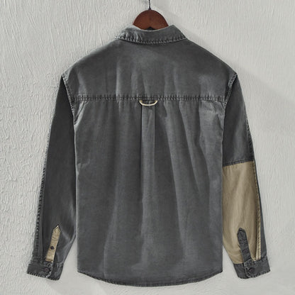 Sobrecamisa hombre bolsillos bicolor algodón casual - Yaren
