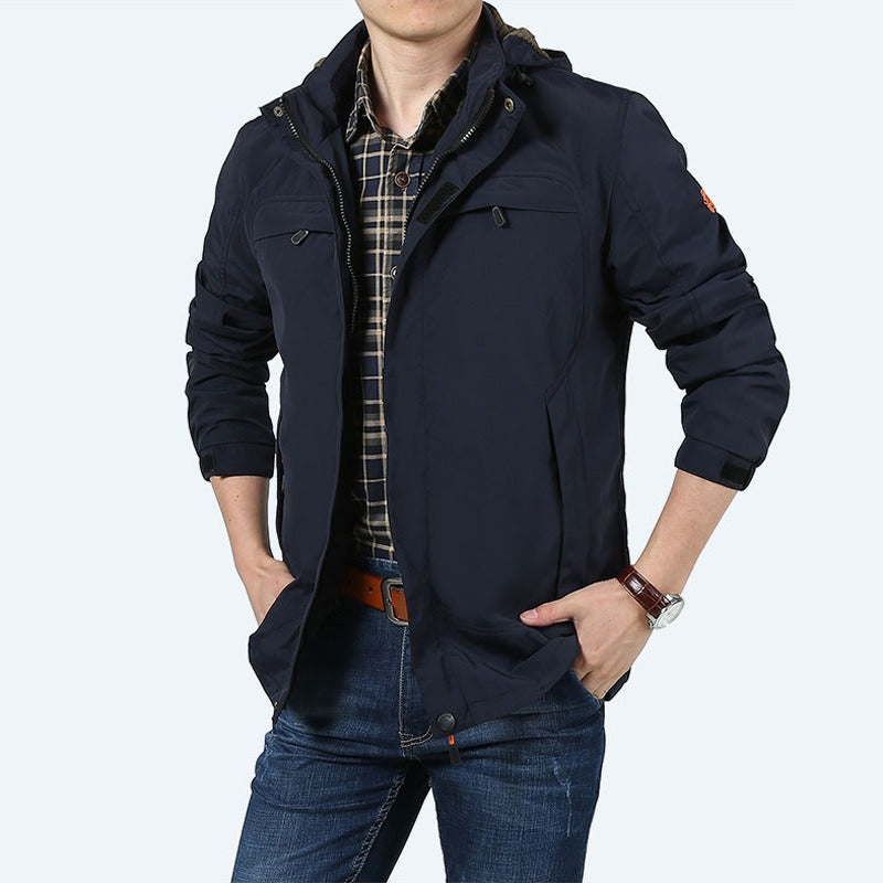 Chaqueta casual hombre impermeable con bolsillos funcionales - Bahamut