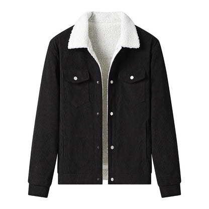 Chaqueta hombre pana forrada con borrego estilo casual - Alain