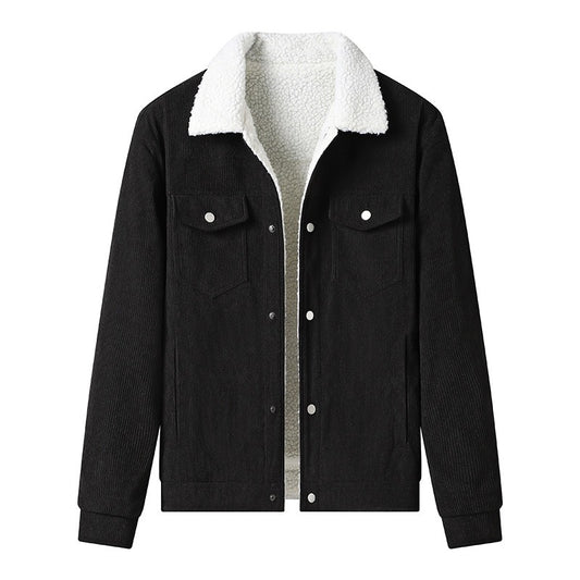 Chaqueta hombre pana forrada con borrego estilo casual - Alain