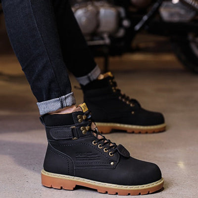 Botas casuales para hombre con forro térmico estilo militar - Thiago