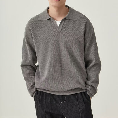 Suéter polo de punto para hombre - Mervik