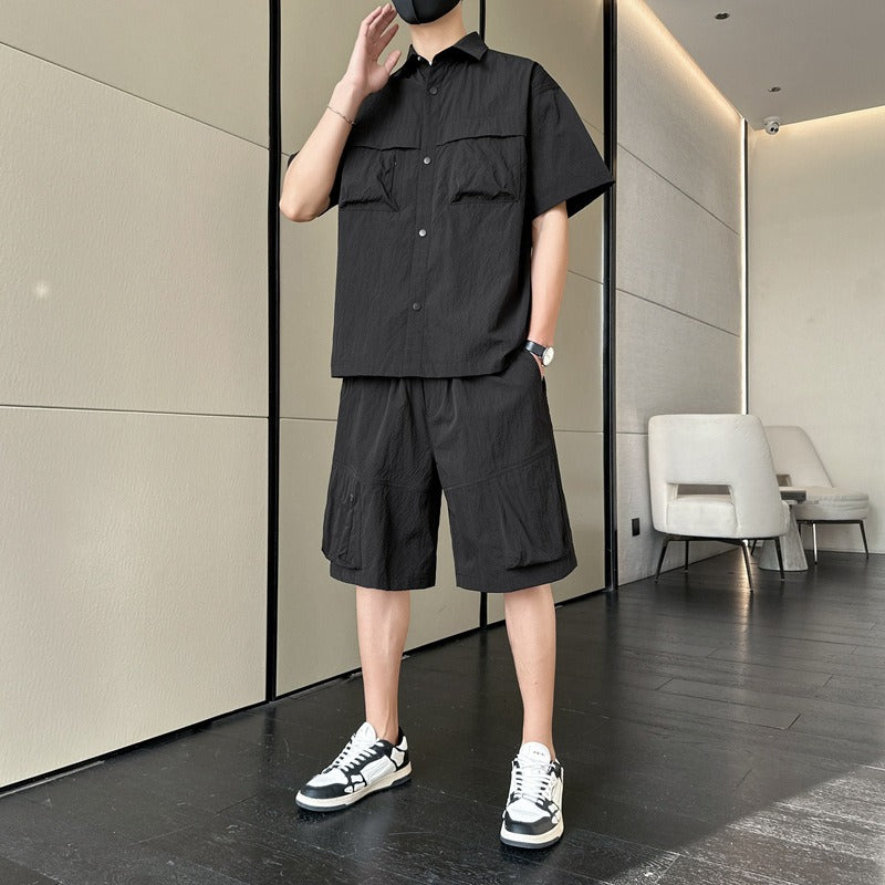 Conjunto verano para hombre bolsillos utilitarios estilo relajado - Kenji