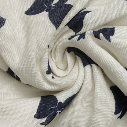 Vestido corto para mujer de estampado lazo tirantes con lazo - Amira
