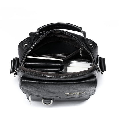 Bandolera para hombre de piel sintética estilo ejecutivo vertical - Laurent