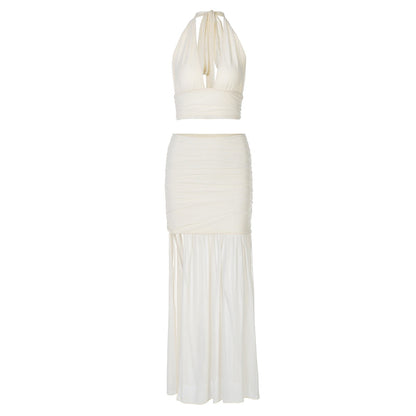 Conjunto halter con falda larga - Noelle
