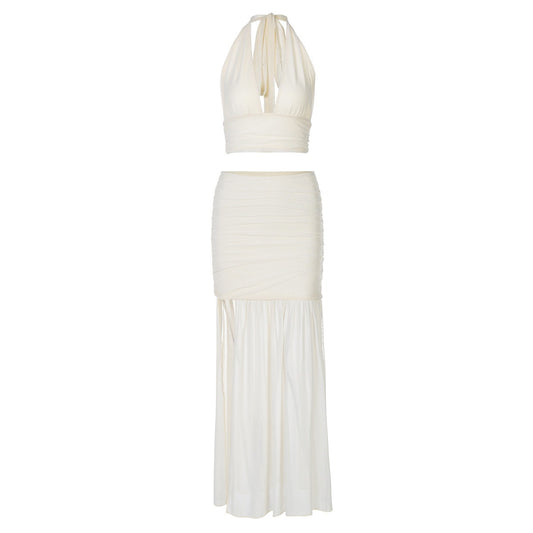 Conjunto halter con falda larga - Noelle