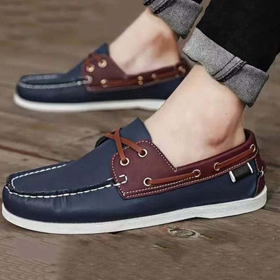 Mocasines casuales para hombre de costuras decorativas estilo náutico - Iñaki