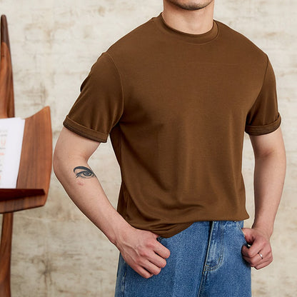 Camiseta para hombre tejido suave elástico corte clásico - Elías