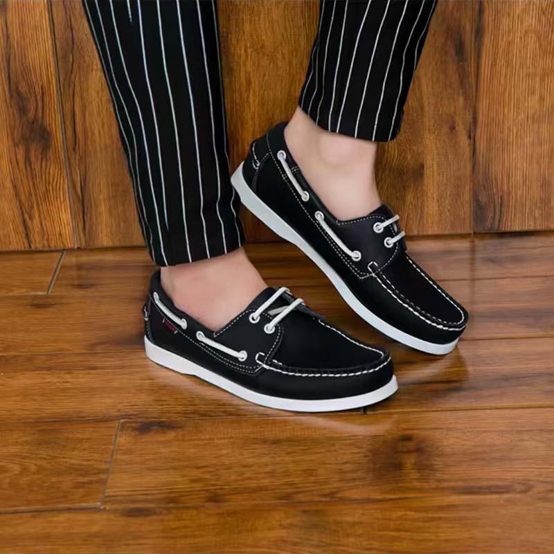 Mocasines casuales para hombre de costuras decorativas estilo náutico - Iñaki