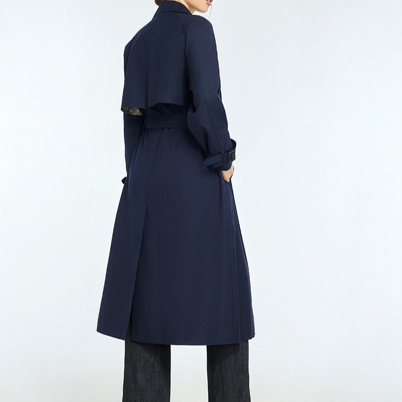 Abrigo trench largo mujer estilo clásico doble botonadura - Celine
