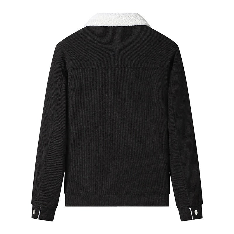 Chaqueta hombre pana forrada con borrego estilo casual - Alain