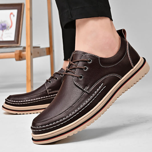 Zapatos casuales para hombre de piel sintética con suela antideslizante - Eduardo