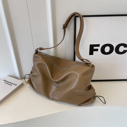 Bolso bandolera para mujer efecto de piel estilo fluido - Léa