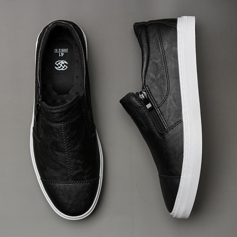 Zapatillas casuales para hombre de piel sintética cierre lateral - Bram
