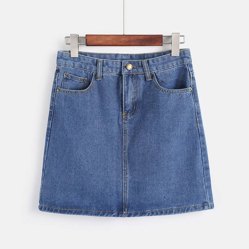Falda corta denim para mujer - Auria