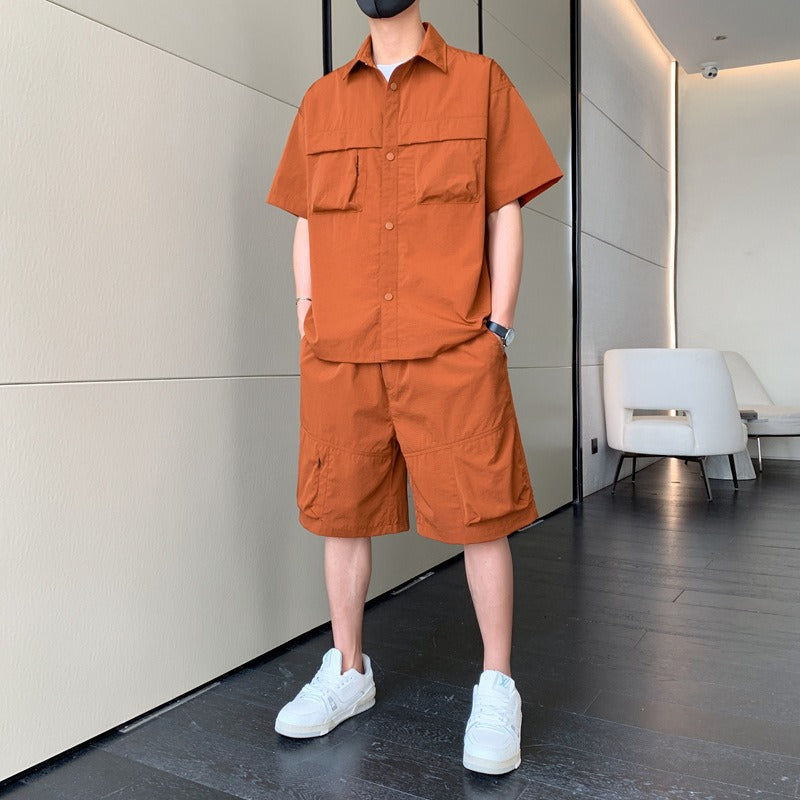 Conjunto verano para hombre bolsillos utilitarios estilo relajado - Kenji