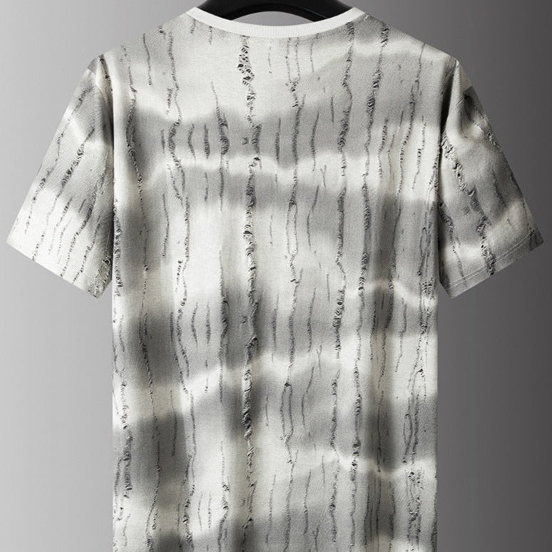 Camiseta estampada efecto desgastado para hombre - Gaspard