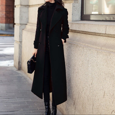 Chaqueta mujer tejido de lana corte clásico doble botonadura - Amalia