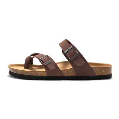 Sandalias mujer planas tiras cruzadas hebillas - Ninfa