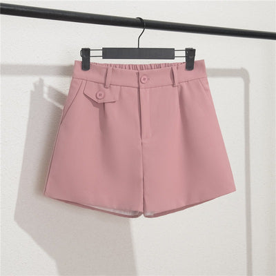 Shorts de mujer con cintura elástica y detalle de botones - Clara