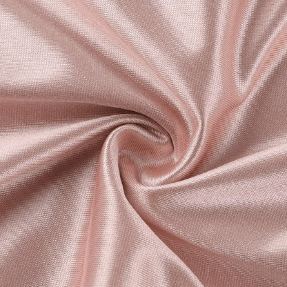 Vestido largo para mujer satinado con abertura lateral y escote drapeado - Violeta
