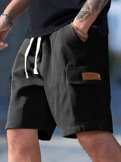 Bermuda hombre algodón acanalado estilo urbano - Camus