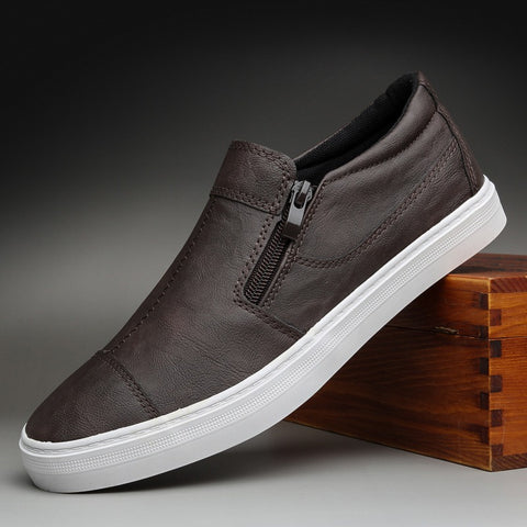 Zapatillas casuales para hombre de piel sintética cierre lateral - Bram