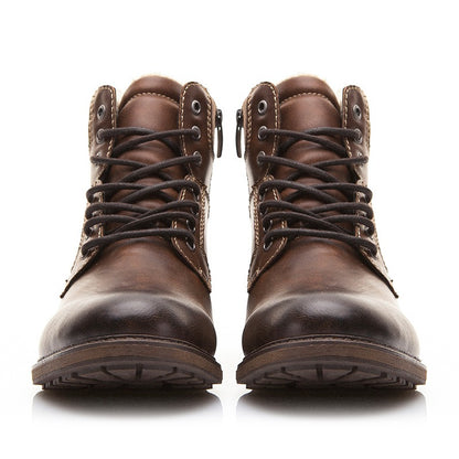 Botas hombre piel costura reforzada estilo casual - Virgil
