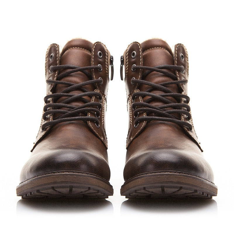 Botas hombre piel costura reforzada estilo casual - Virgil