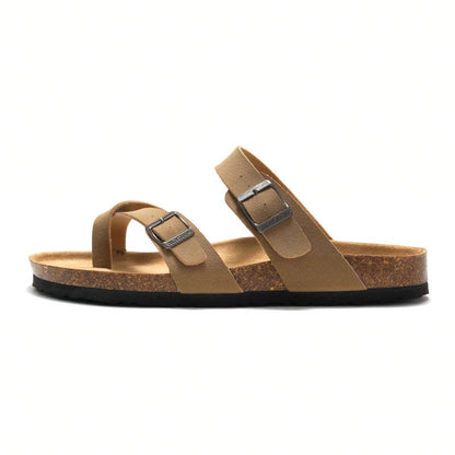 Sandalias mujer planas tiras cruzadas hebillas - Ninfa