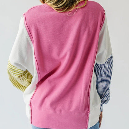 Sudadera casual de manga larga multicolor – Maelis