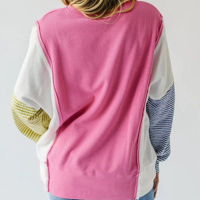 Sudadera casual de manga larga multicolor – Maelis