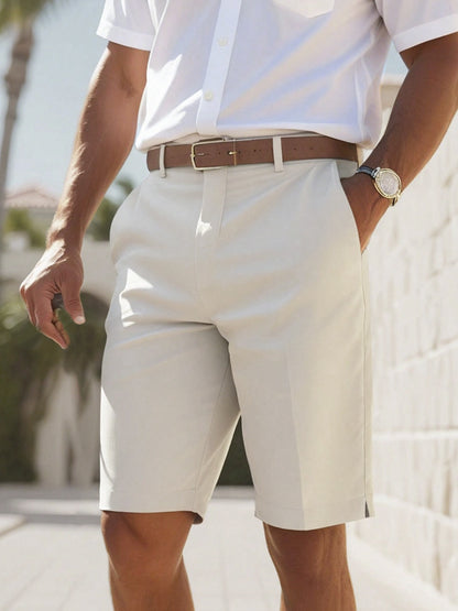 Bermuda hombre sarga corte recto estilo casual - Di Marco