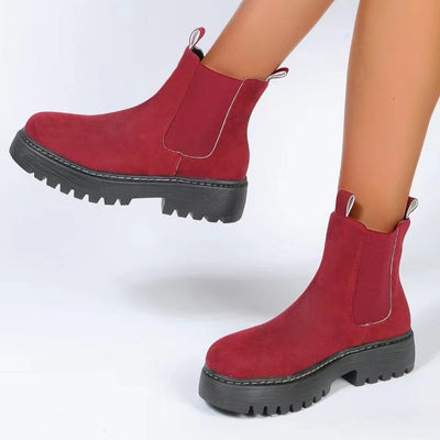 Botas mujer plataforma elásticos laterales estilo chelsea - Maren