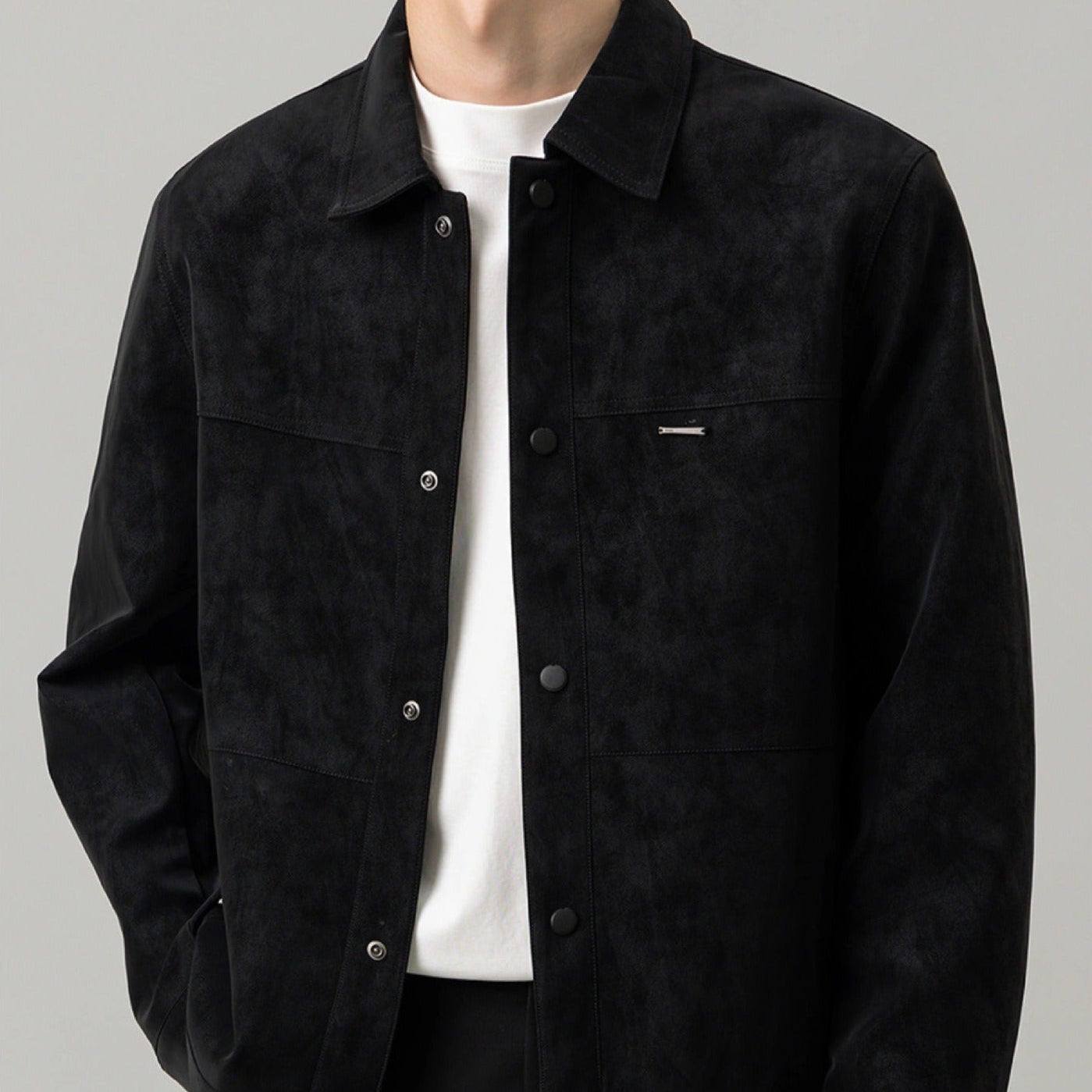 Chaqueta efecto gamuza para hombre - Renan