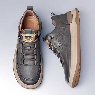 Zapatillas casuales para hombre de cuero sintético con cordones elásticos - Édgar