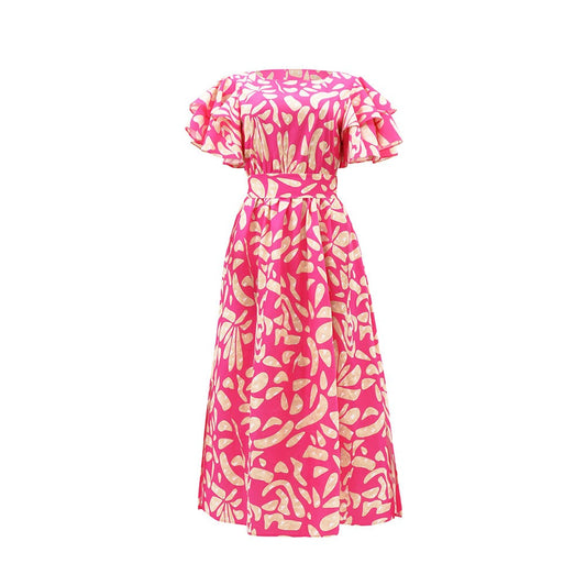Vestido largo hombros descubiertos mujer - Adara