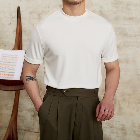 Camiseta para hombre tejido suave elástico corte clásico - Elías